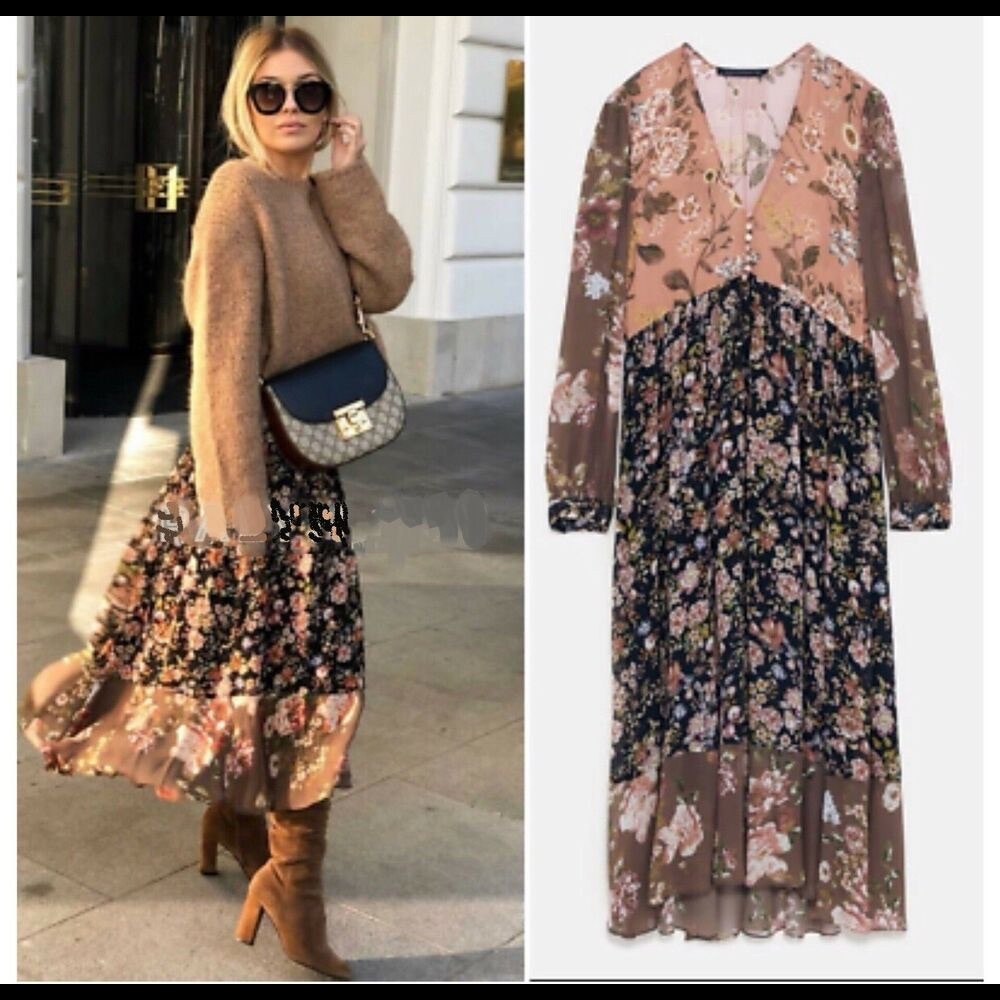 Zara Floral Print Dress
